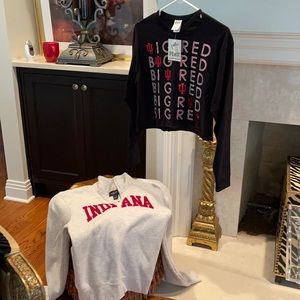 Indiana University tops one new with tags size sx